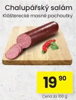 Kubík potraviny Chalupářský salám nabídka
