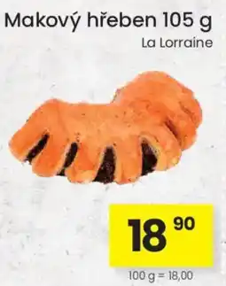 Kubík potraviny La Lorraine makový hřeben nabídka