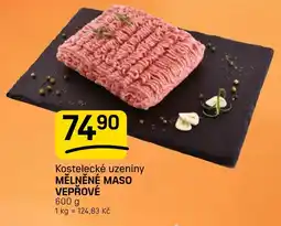 Flop Kostelecké uzeniny mělněné maso vepřové nabídka