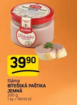 Flop Sláma bítešská paštika jemná nabídka
