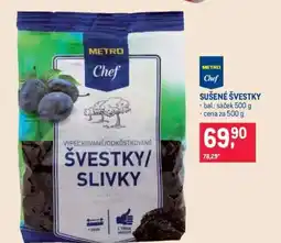 Makro Sušené švestky nabídka
