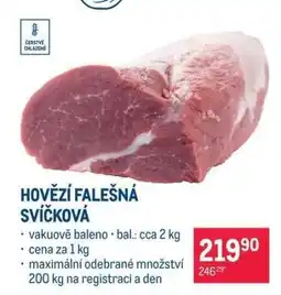 Makro Hovězí falešná svíčková nabídka