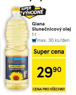 Tesco Giana Slunečnicový olej nabídka