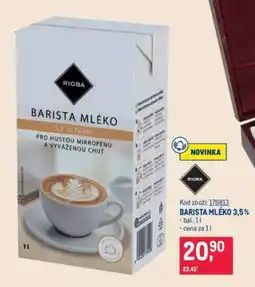 Makro BARISTA MLÉKO 3,5 % nabídka