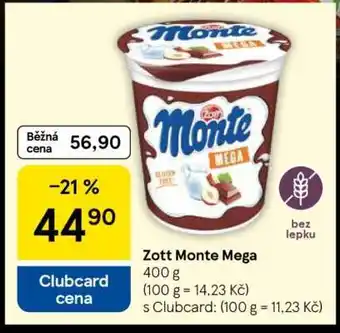 Tesco Zott Monte Mega nabídka