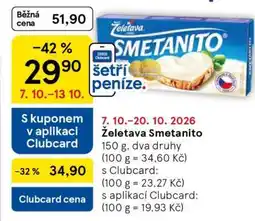 Tesco Želetava Smetanito nabídka