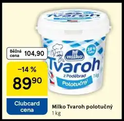 Tesco Milko Tvaroh polotučný nabídka