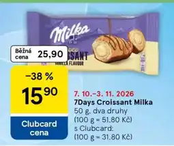 Tesco 7Days Croissant Milka nabídka