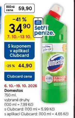 Tesco Domestos nabídka