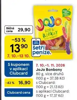 Tesco JOJO bonbony nabídka