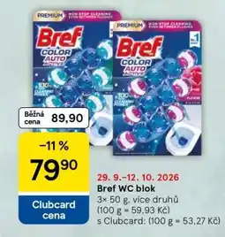 Tesco Bref WC blok nabídka