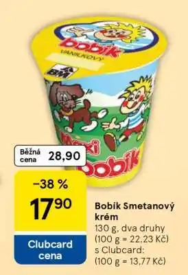 Tesco BOBÍK - smetanový krém nabídka