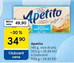 Tesco Apetito nabídka
