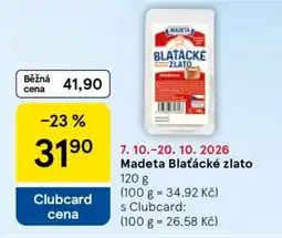 Tesco Madeta Blaťácké zlato nabídka
