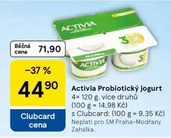 Tesco Activia Probiotický jogurt nabídka