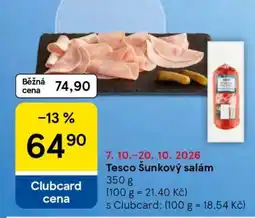 Tesco Tesco Šunkový salám nabídka