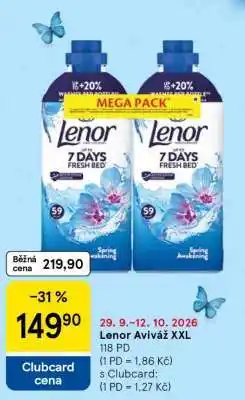 Tesco Lenor Aviváž XXL nabídka