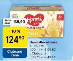Tesco Hami Mléčná kaše nabídka