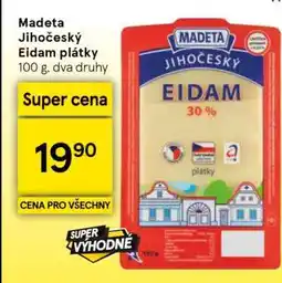 Tesco Madeta Jihočeský Eidam plátky nabídka
