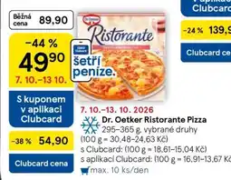 Tesco DR. Oetker Ristorante pizza nabídka