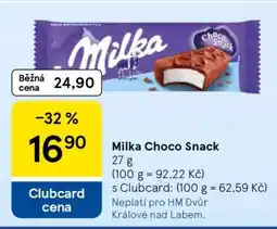 Tesco Milka Choco Snack nabídka