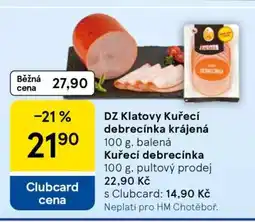 Tesco DZ Klatovy Kuřecí debrecínka krájená nabídka
