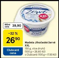 Tesco Madeta Jihočeské žervé XXL nabídka