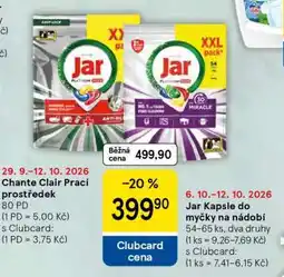 Tesco Jar kapsle do myčky na nádobí nabídka