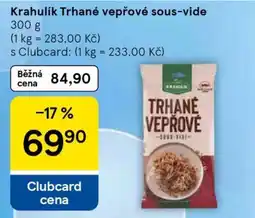 Tesco Krahulík Trhané vepřové Sous-vide nabídka