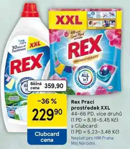 Tesco Rex Prací prostředek XXL nabídka