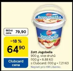Tesco ZOTT JOGOBELLA nabídka
