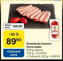 Tesco Kostelecké uzeniny Horal Salám nabídka