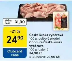 Tesco Česká šunka výběrová nabídka