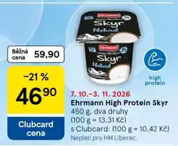 Tesco Ehrmann High Protein skyr nabídka
