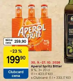 Tesco APEROL SPRITZ BITTER nabídka