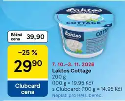 Tesco Laktos Cottage nabídka