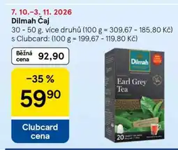 Tesco Dilmah Čaj nabídka
