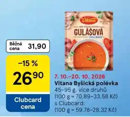 Tesco VITANA BYŠICKÁ POLÉVKA nabídka