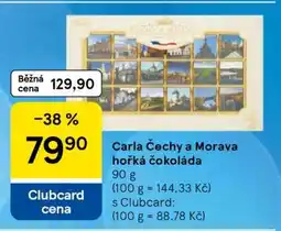 Tesco Carla Čechy a Morava hořká čokoláda nabídka