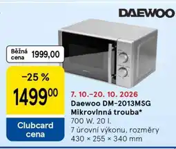 Tesco Daewoo DM-2013MSG Mikrovlnná trouba nabídka