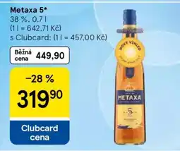 Tesco Metaxa 5 nabídka