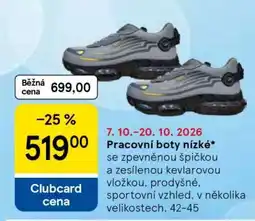 Tesco Pracovní boty nízké nabídka