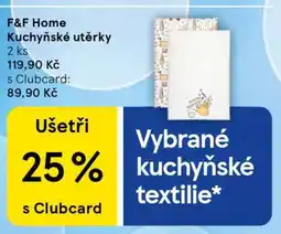 Tesco F&F Home Kuchyňské utěrky nabídka