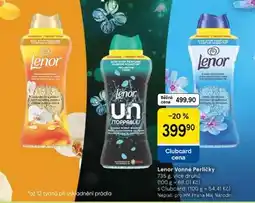Tesco Lenor vonné perličky nabídka