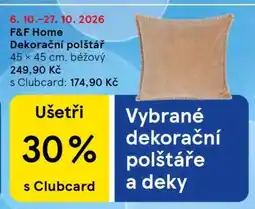 Tesco F&F Home Dekorační polštář nabídka