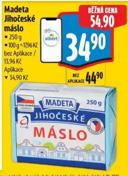 Albert Madeta Jihočeské máslo nabídka