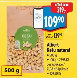 Albert Albert Kešu natural • nabídka