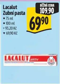 Albert Lacalut zubní pasta nabídka