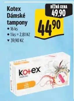 Albert Kotex Dámské tampony nabídka