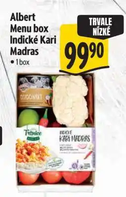 Albert Albert Menu box Indické Kari Madras nabídka